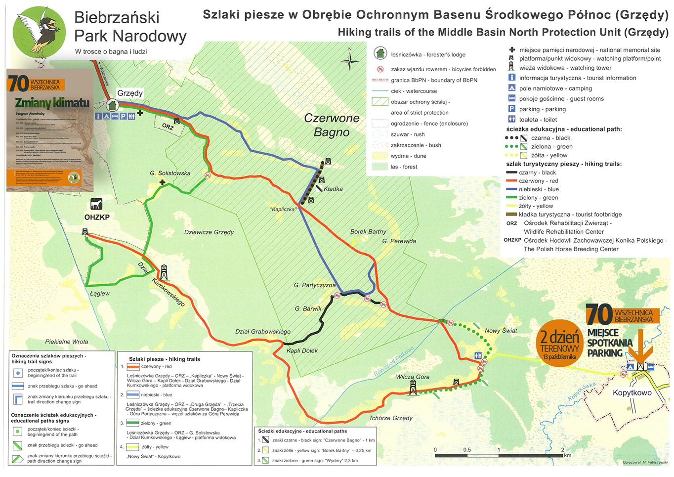 Mapa miejsce spotkania II dzień terenowy 