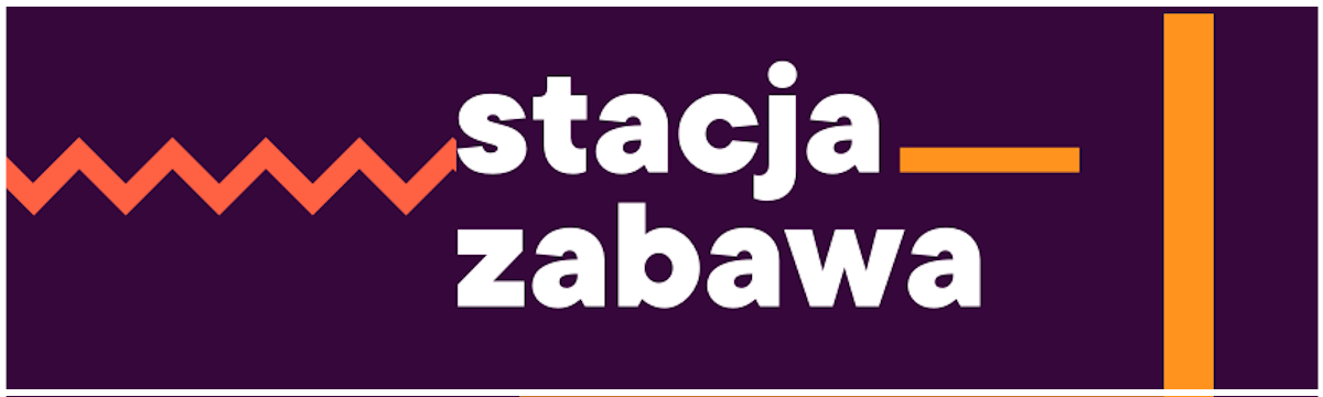 Grafika przedstawiająca logo stacja zabawa