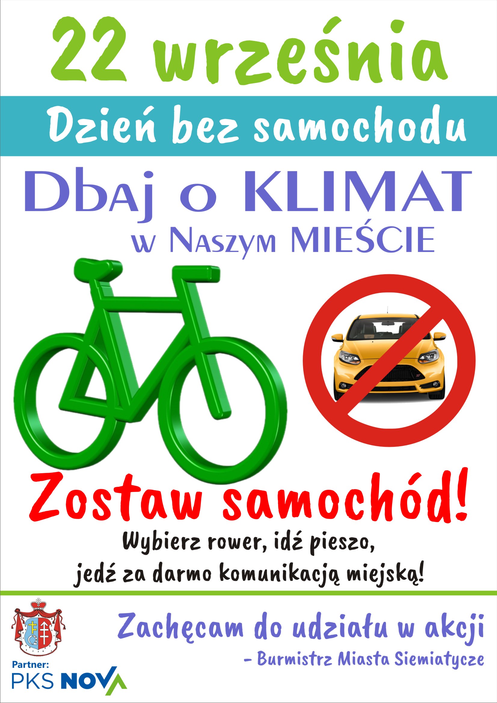 plakat dzień bez samochodu 20szt A2