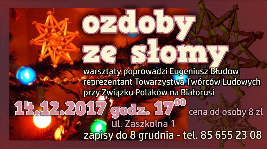 warsztaty bozonarodzeniowe